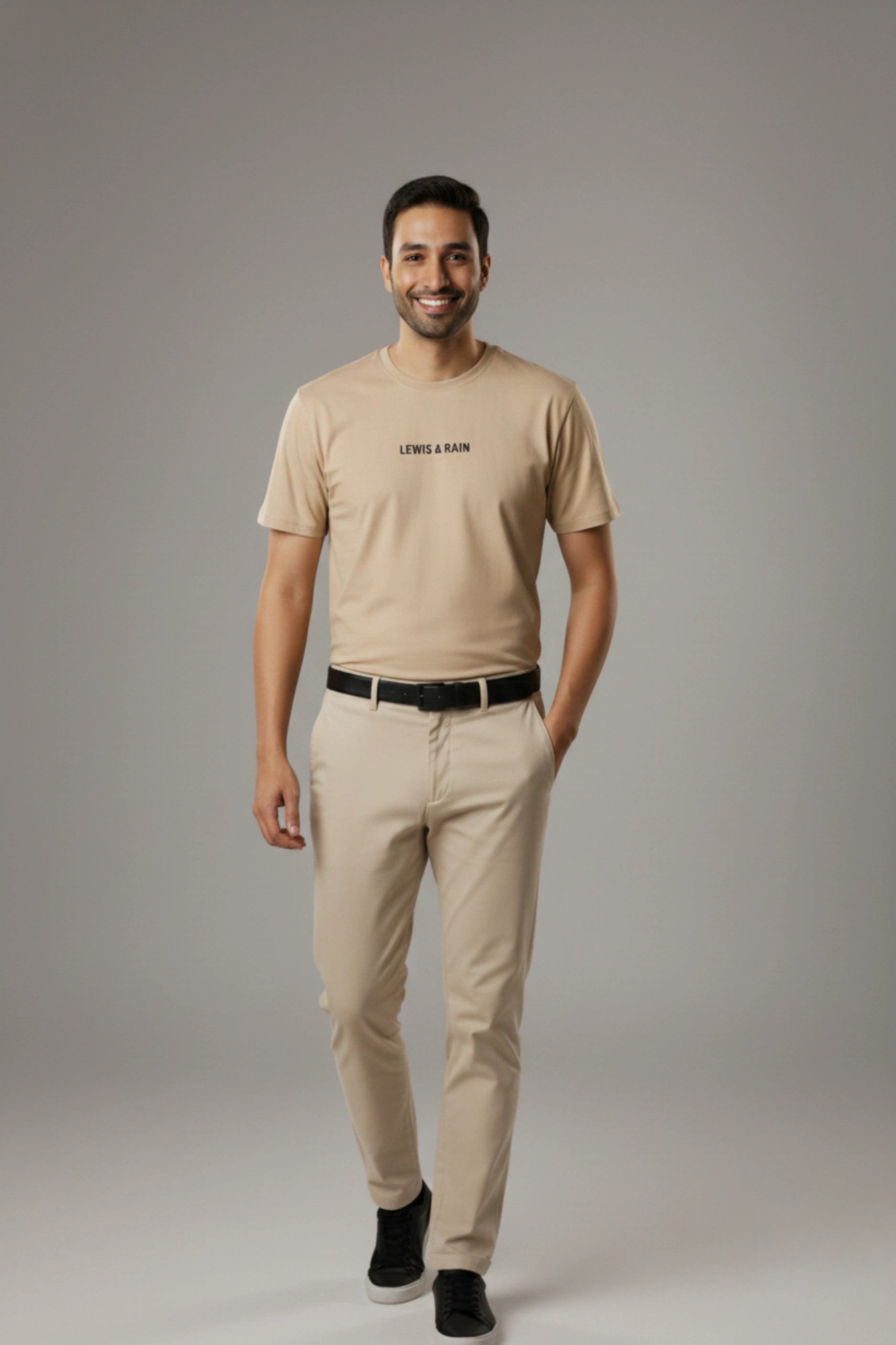 Long-Staple Cotton T-Shirt (Beige)