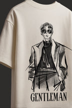 Gentleman Oversized Tshirt (White)