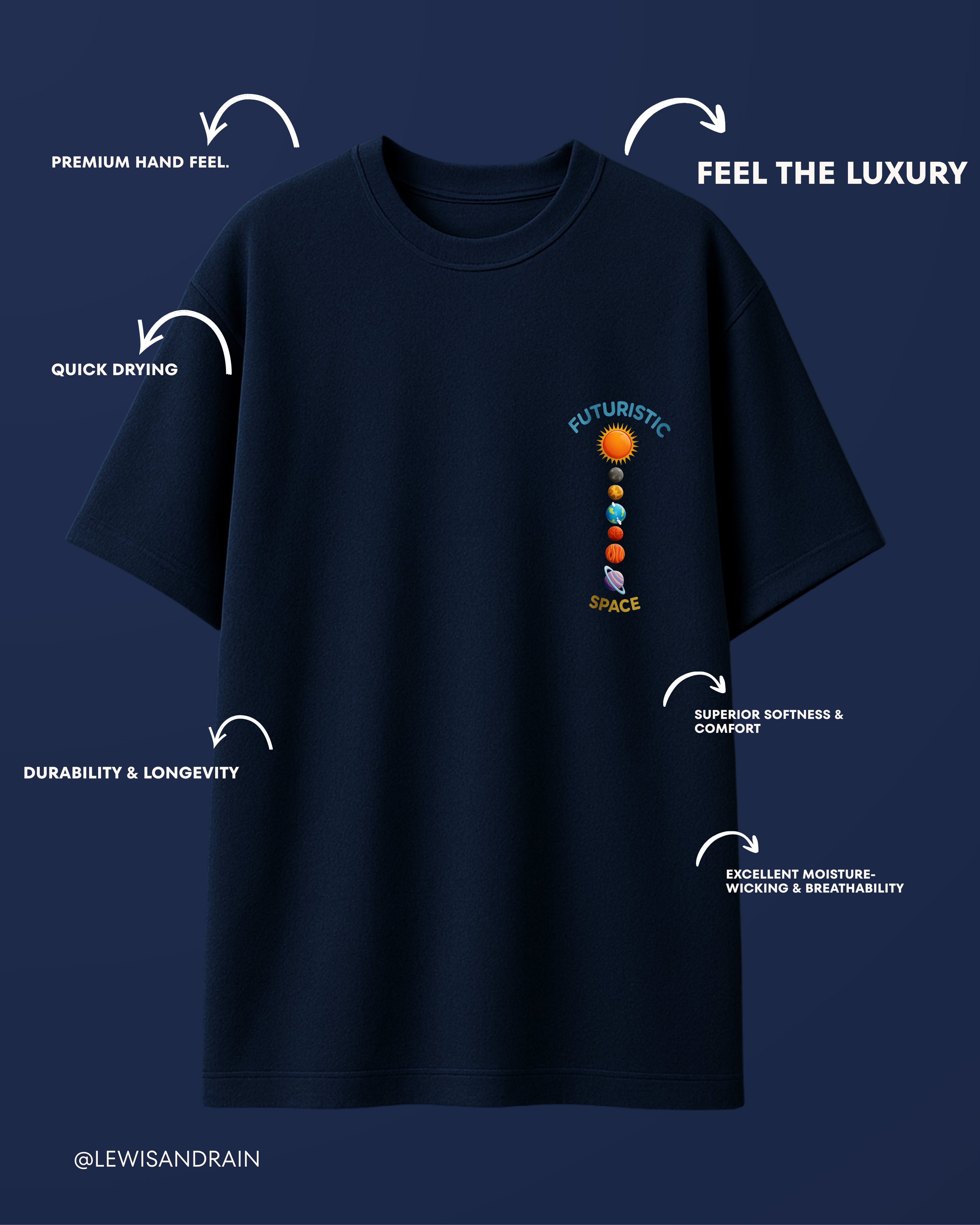 Futuristic Space Oversized Tee