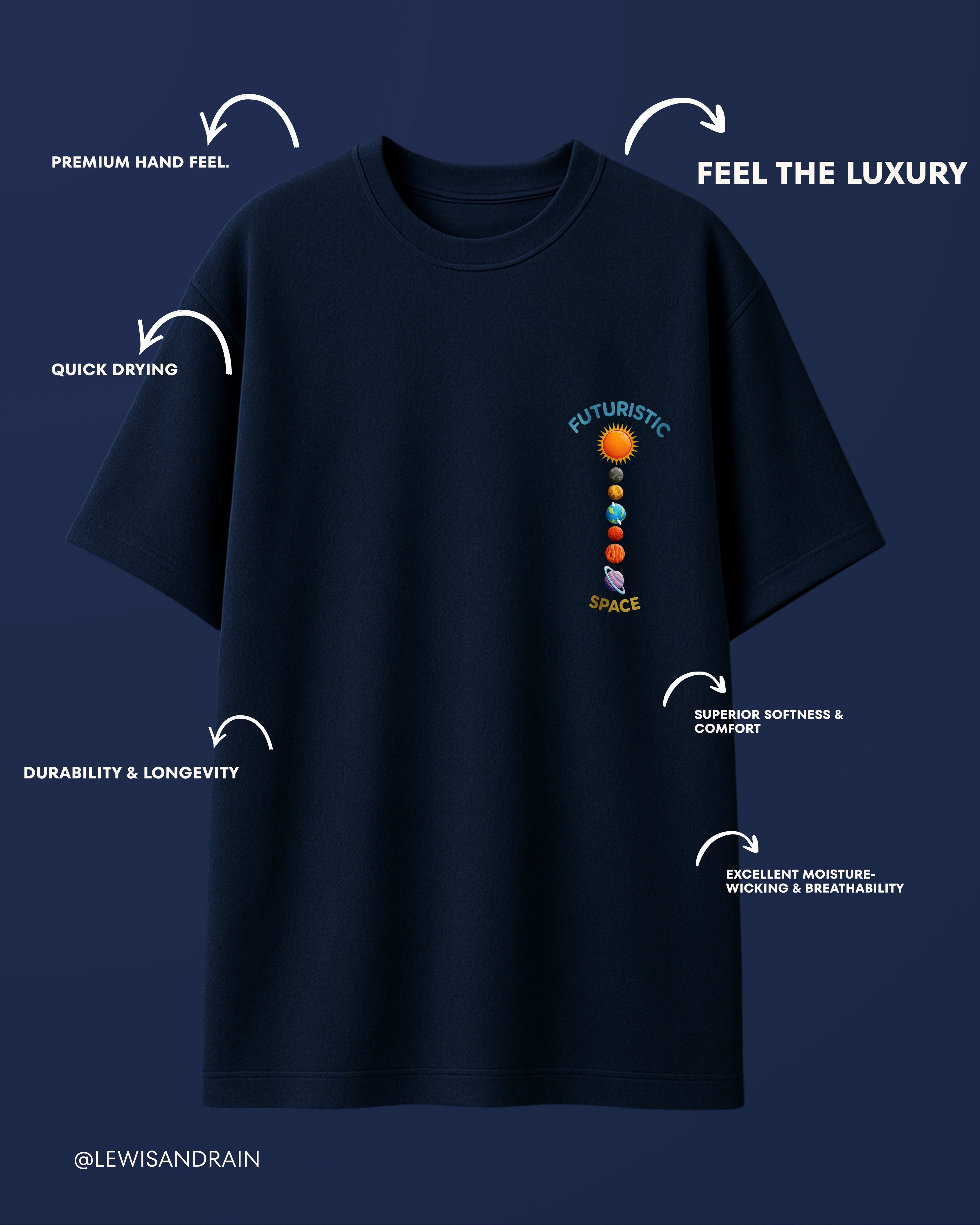 Futuristic Space Oversized Tee