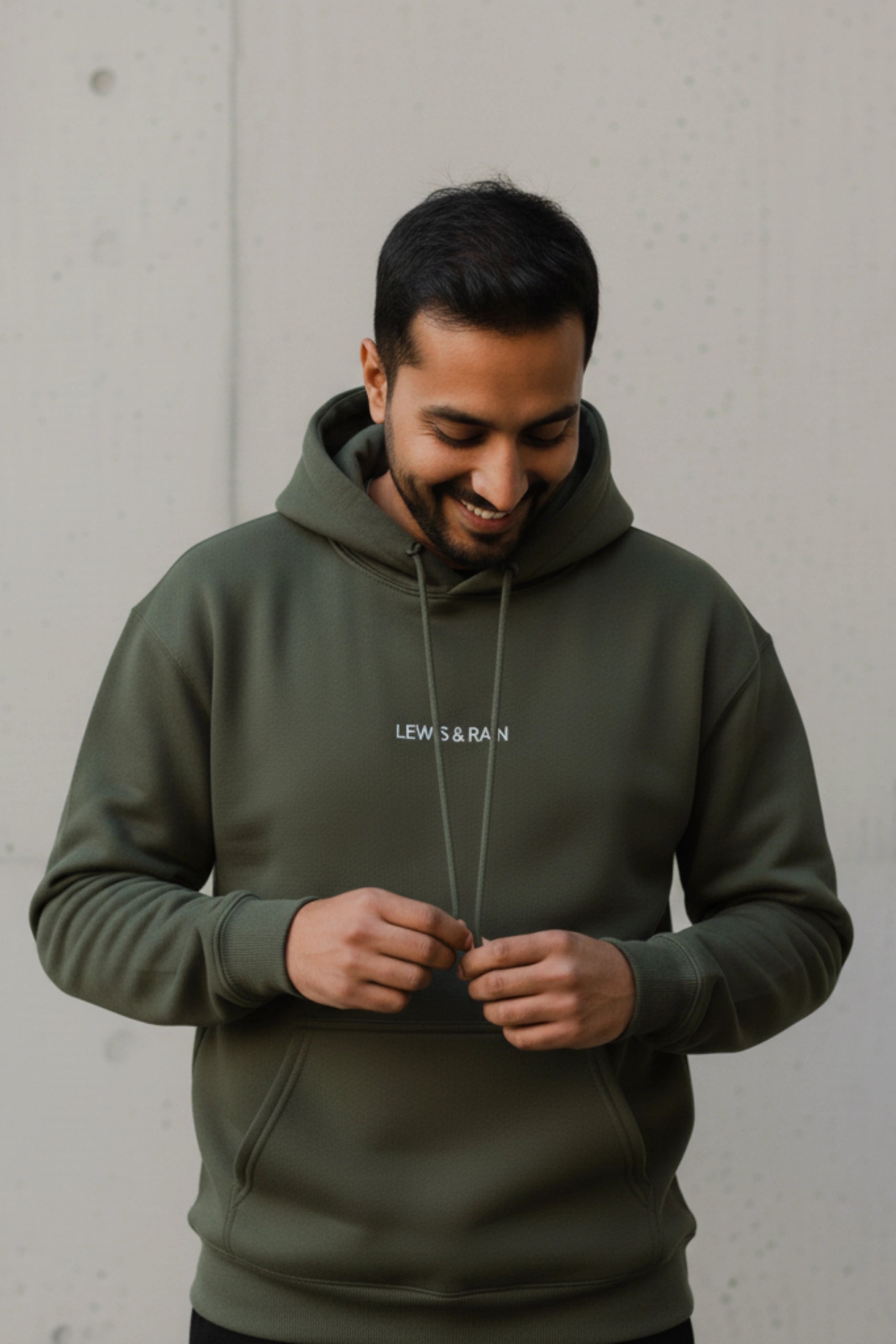 Minimal Unisex Hoodie (Olive Green)
