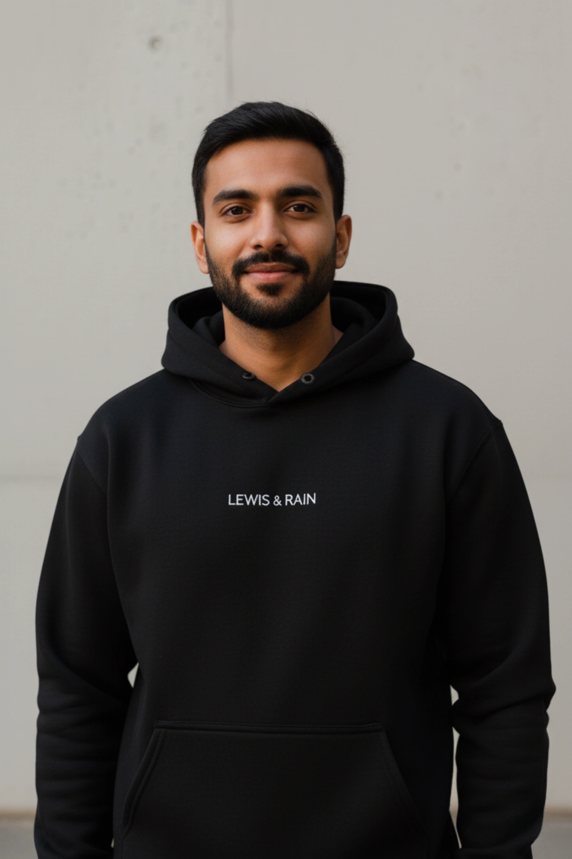 Minimal Unisex Hoodie (Black)