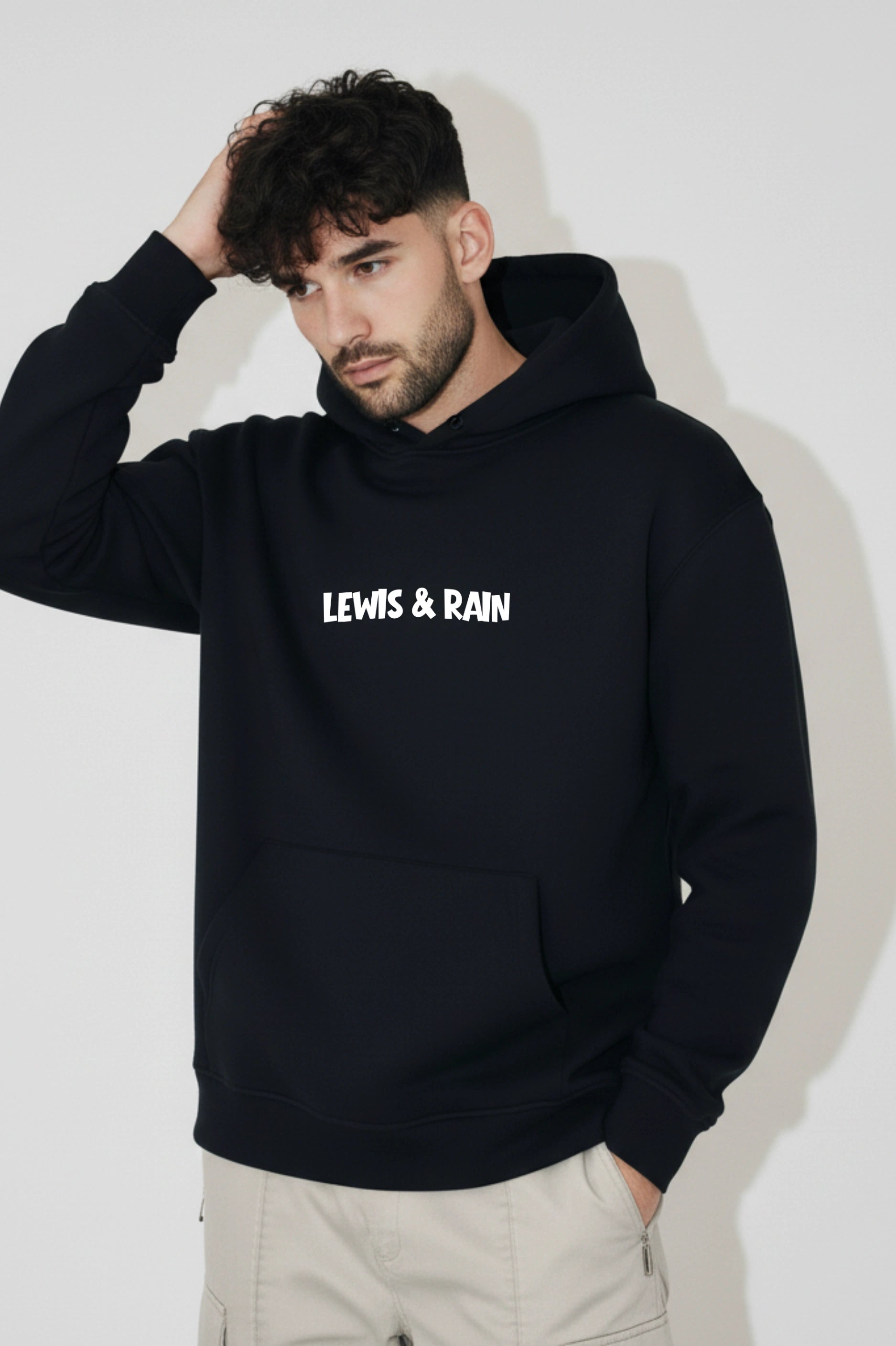 Lewis & Rain Unisex Hoodie (Black)