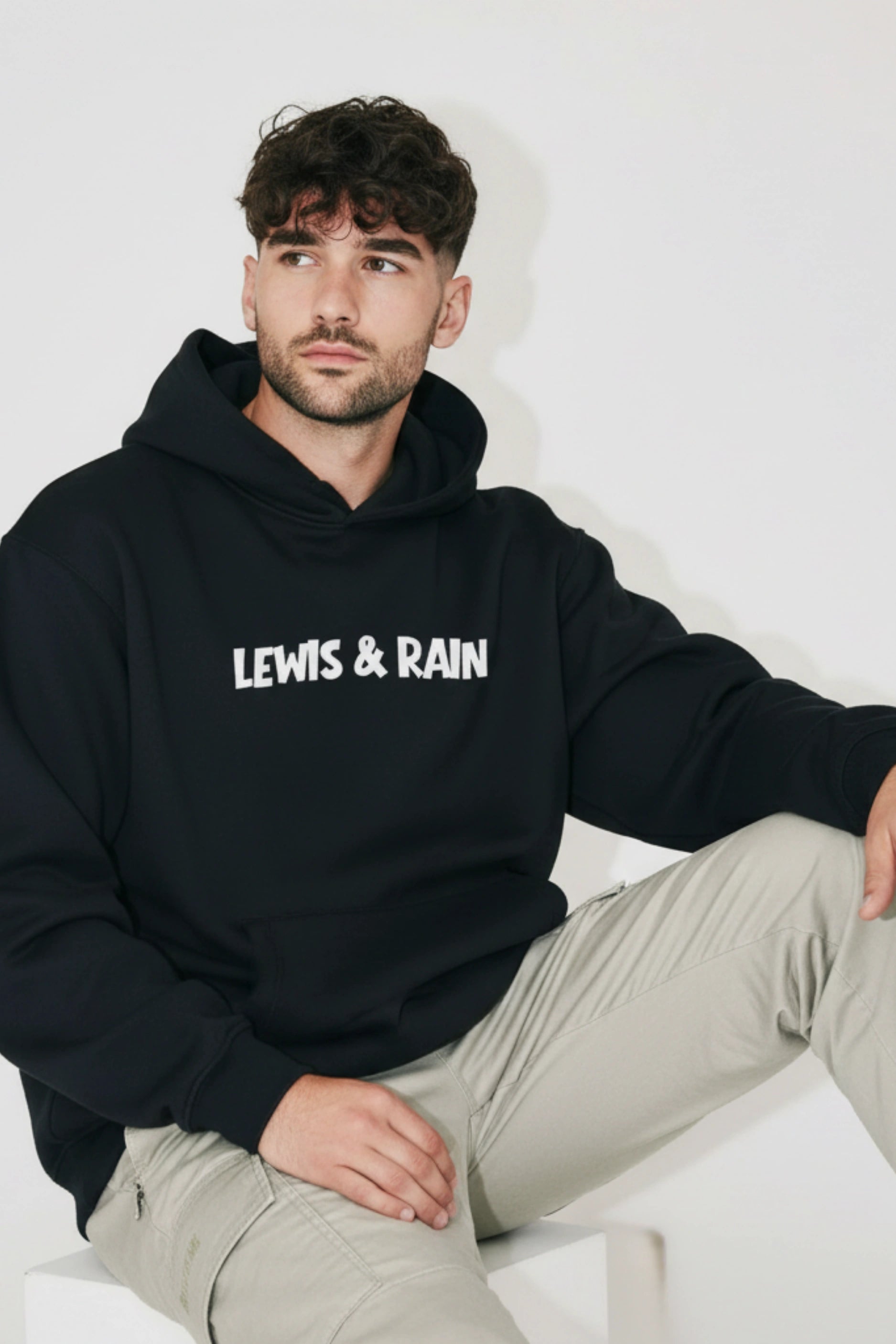 Lewis & Rain Unisex Hoodie (Black)