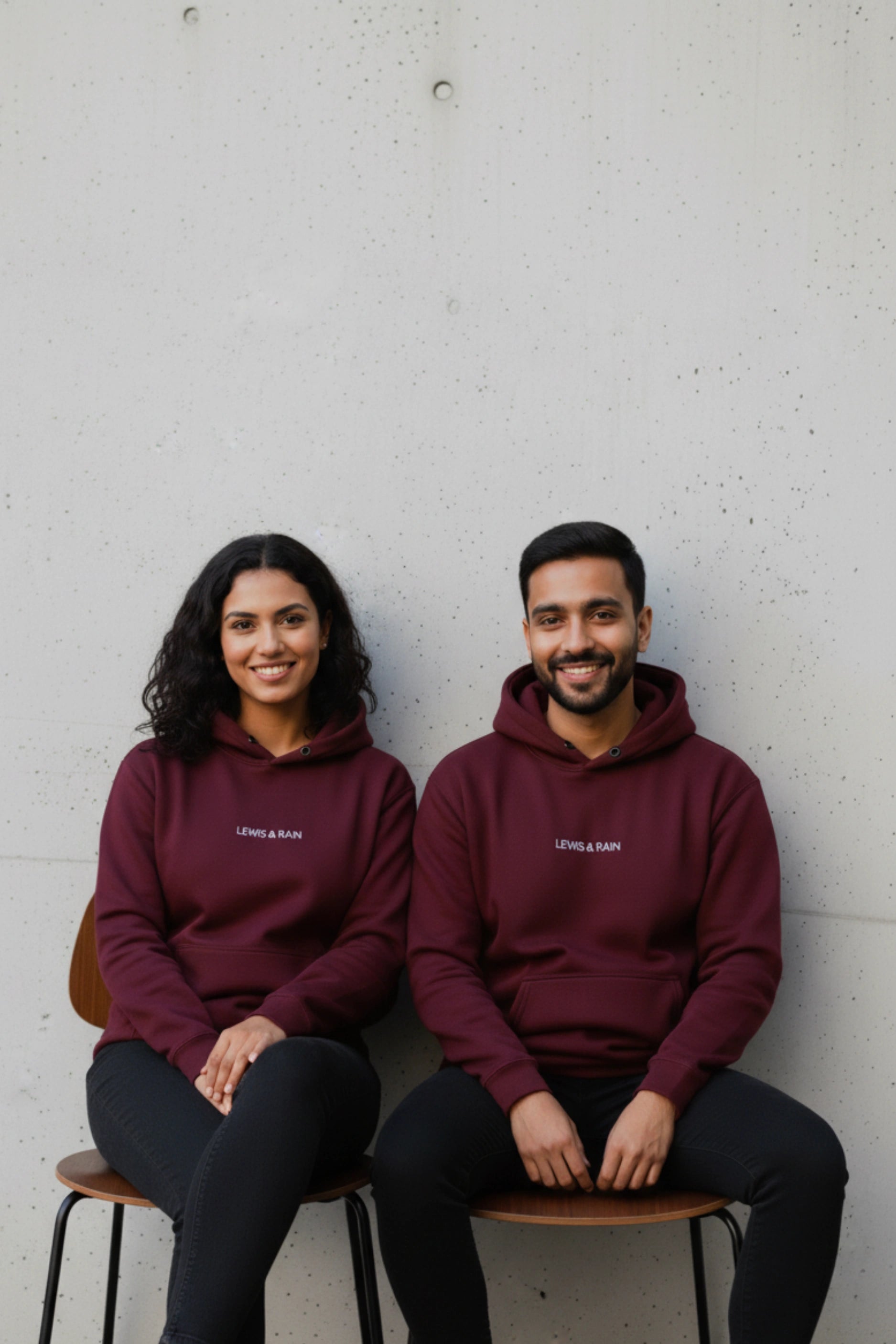 Minimal Unisex Hoodie (Maroon)