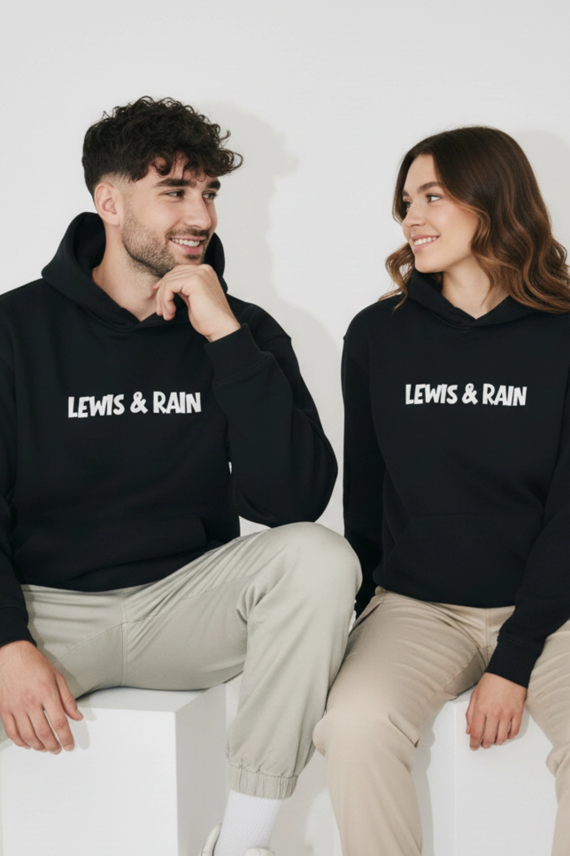 Lewis & Rain Unisex Hoodie (Black)