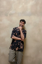 Brown Black Tie Dye Oversized T-Shirt