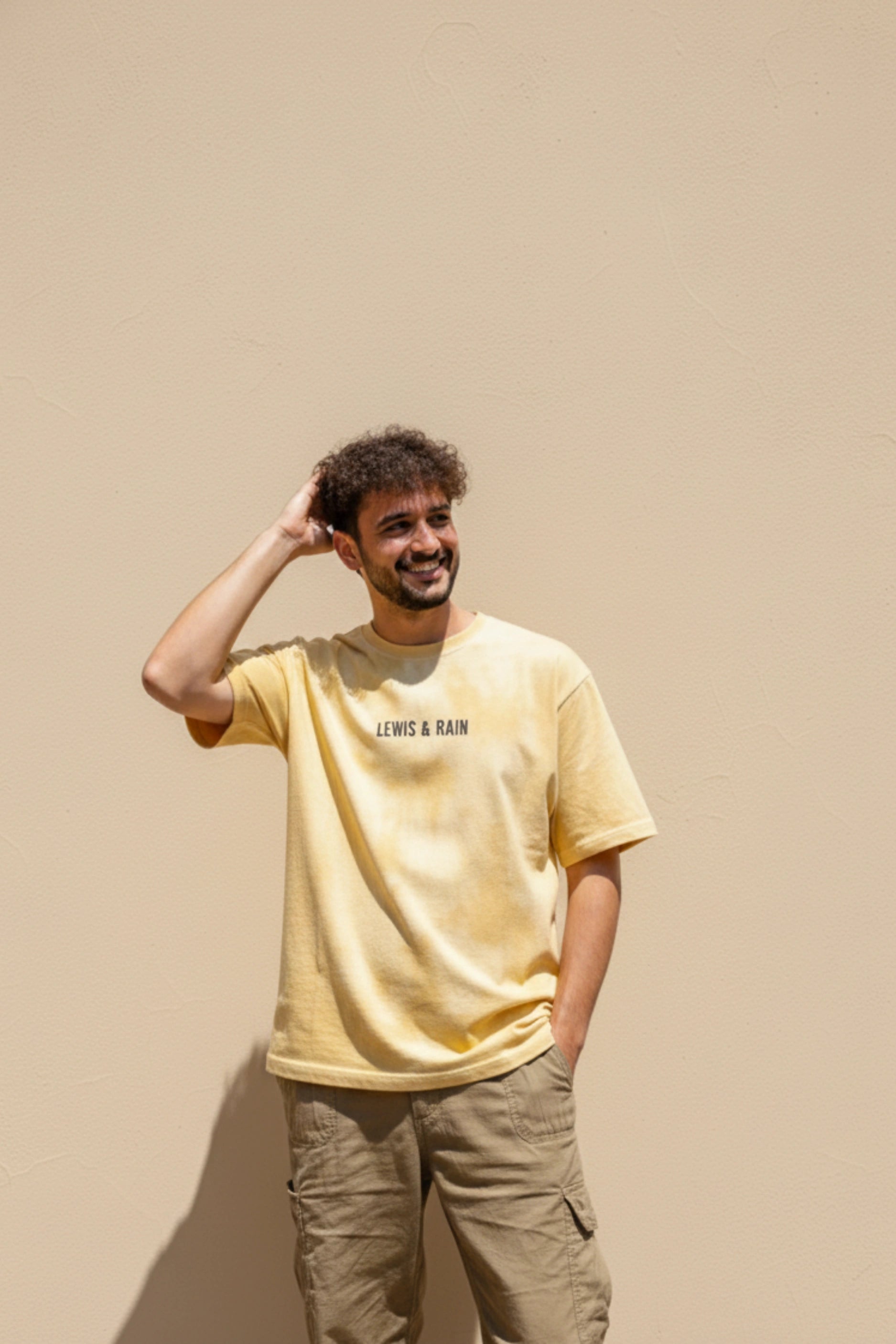 Yellow Tie Dye Oversized T-Shirt