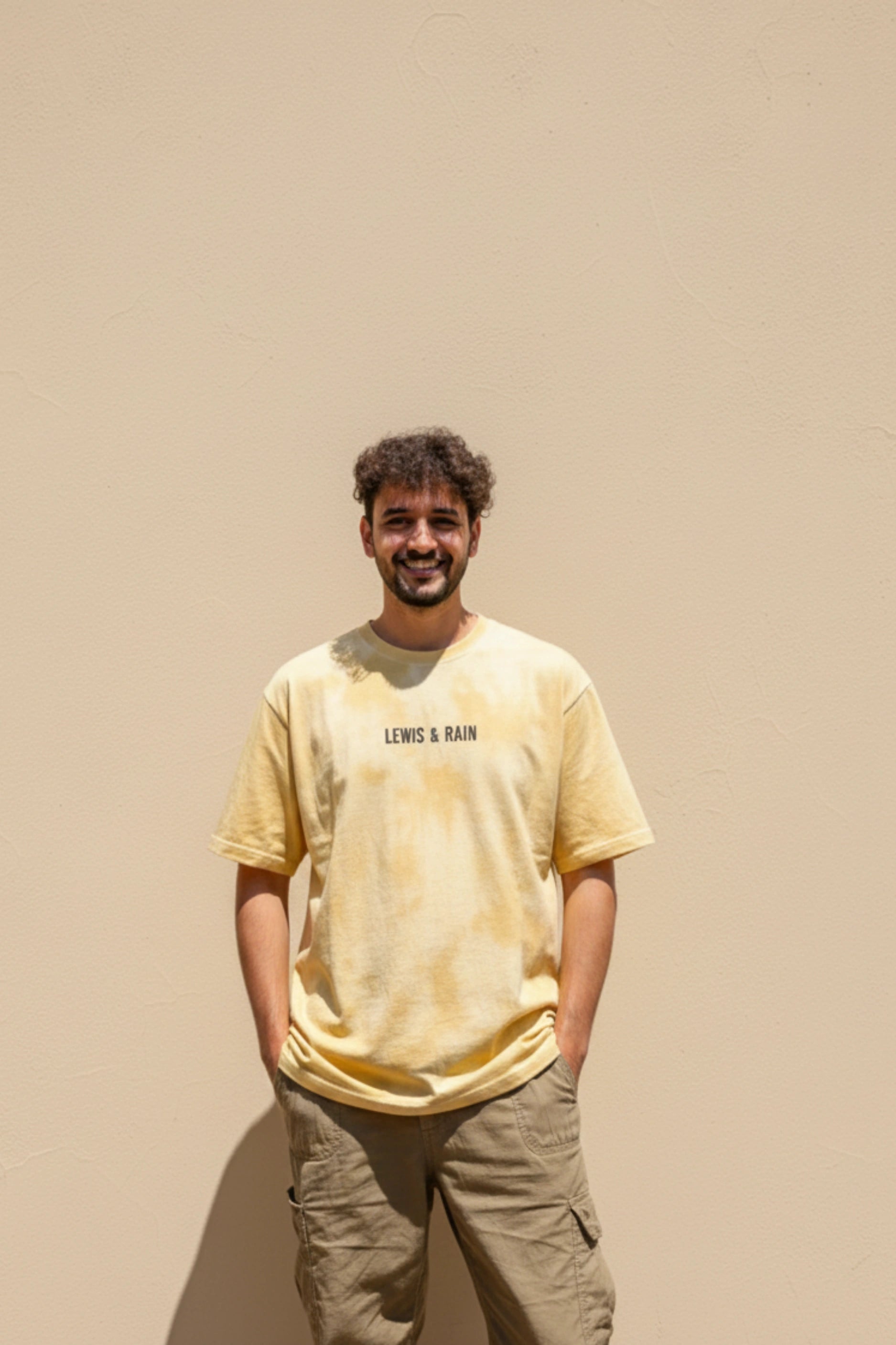Yellow Tie Dye Oversized T-Shirt