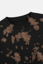 Brown Black Tie Dye Oversized T-Shirt