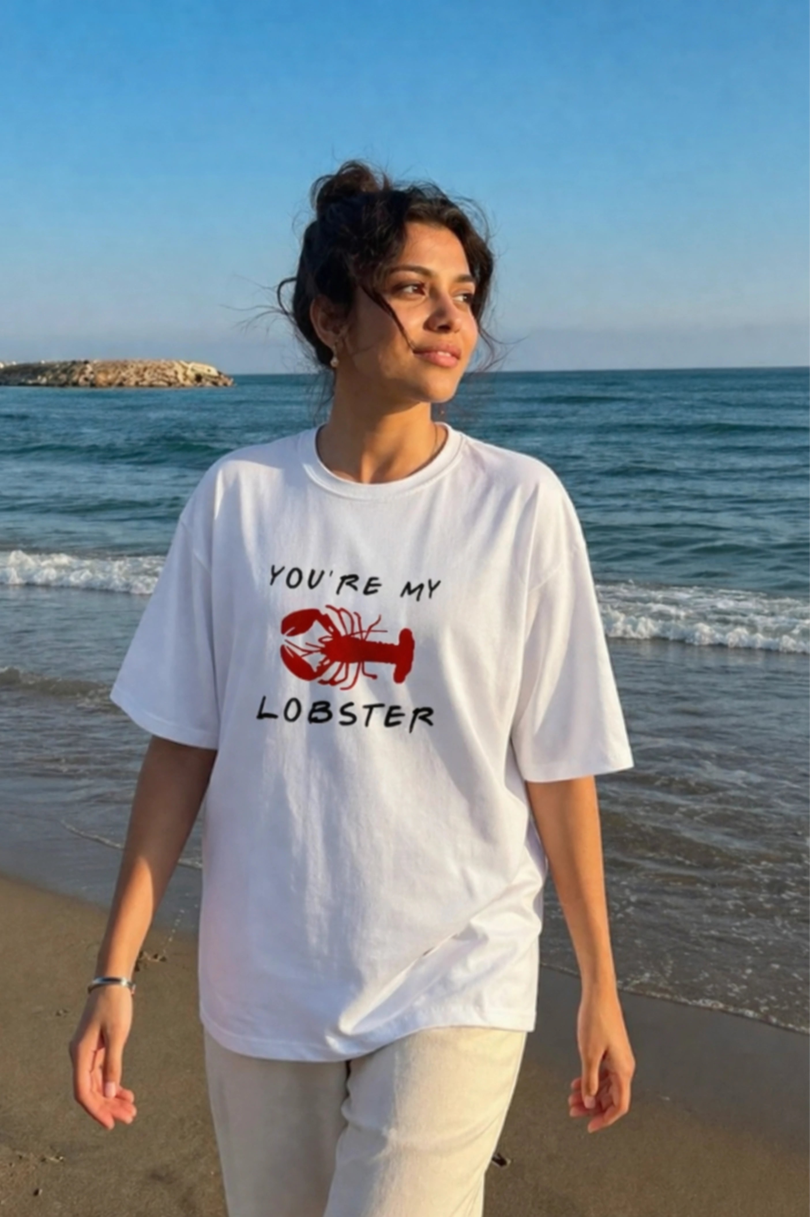 Lobster Unisex Oversized Tee
