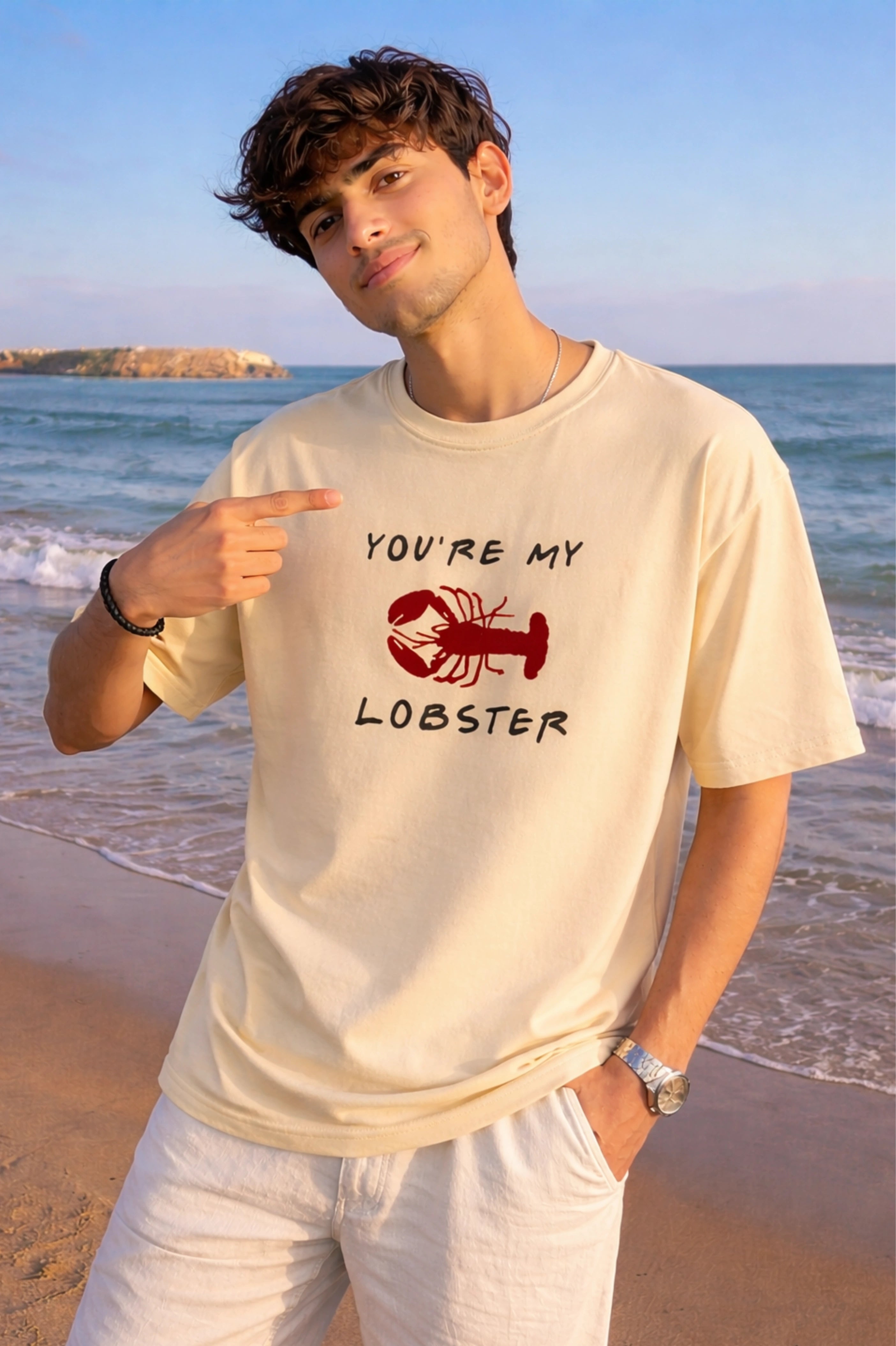 Lobster Unisex Oversized Tee