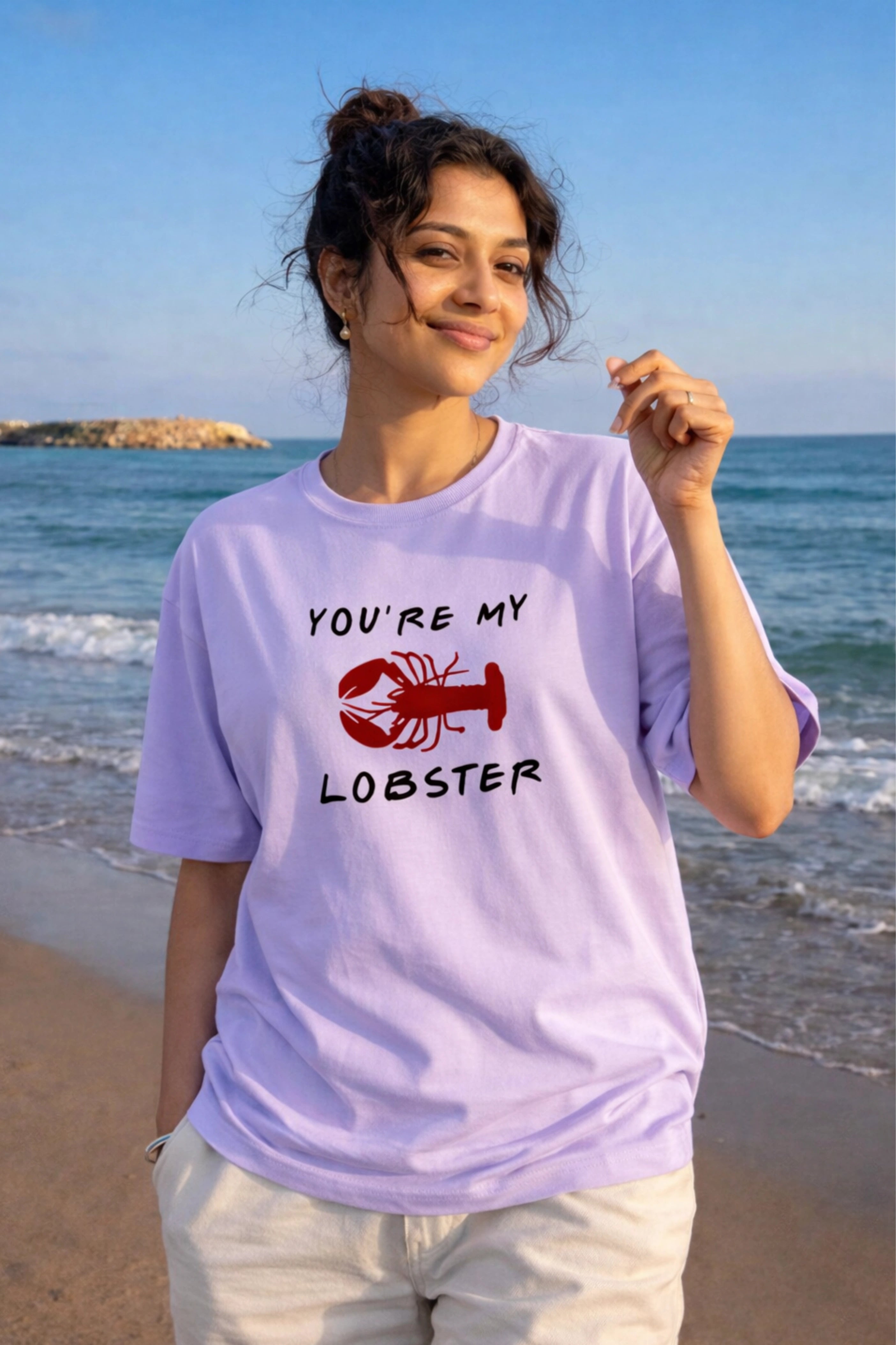 Lobster Unisex Oversized Tee