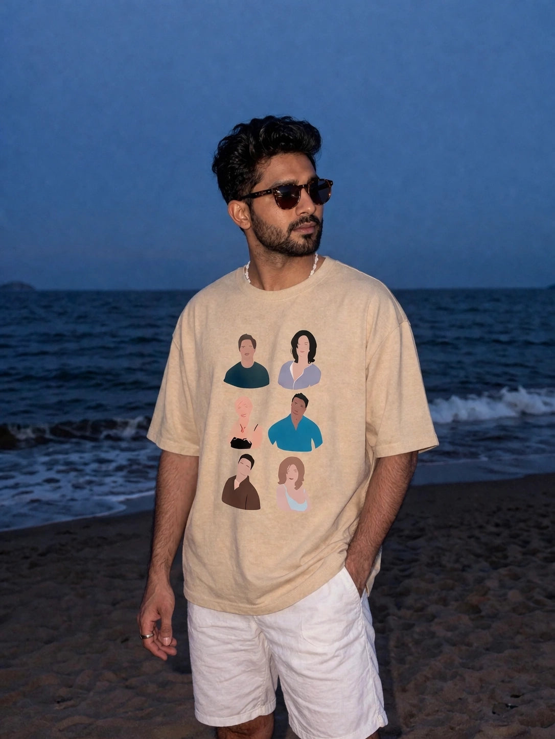 F.R.I.E.N.D.S characters Oversized Unisex Tee