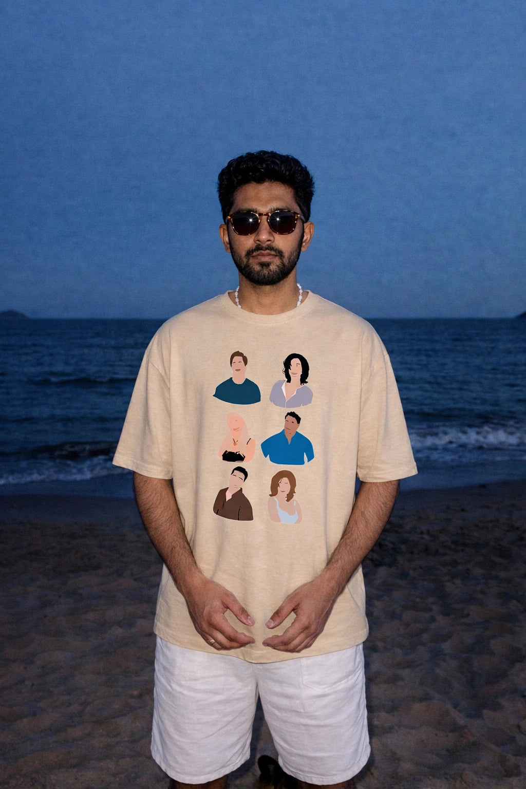 F.R.I.E.N.D.S characters Oversized Unisex Tee