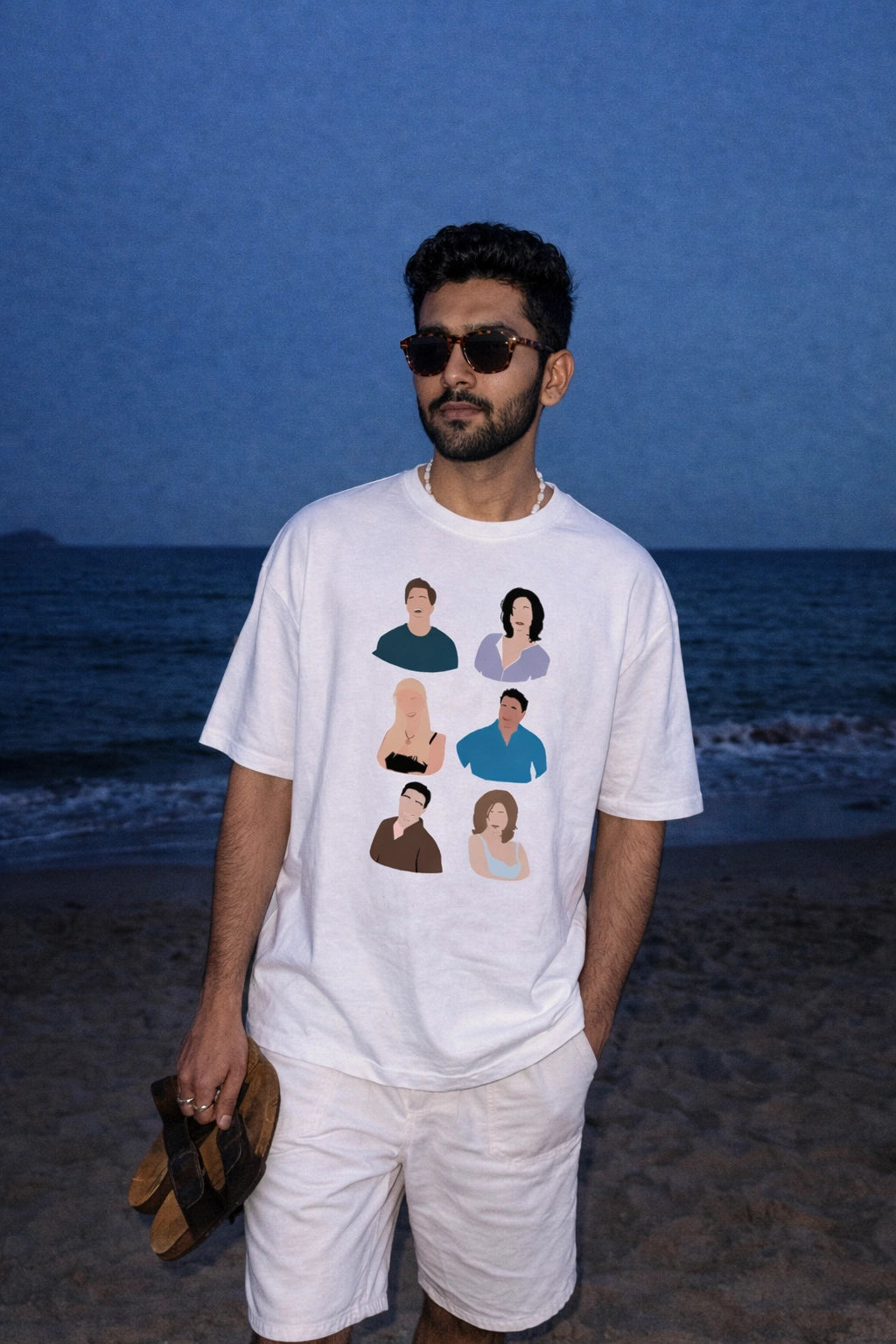 F.R.I.E.N.D.S characters Oversized Unisex Tee