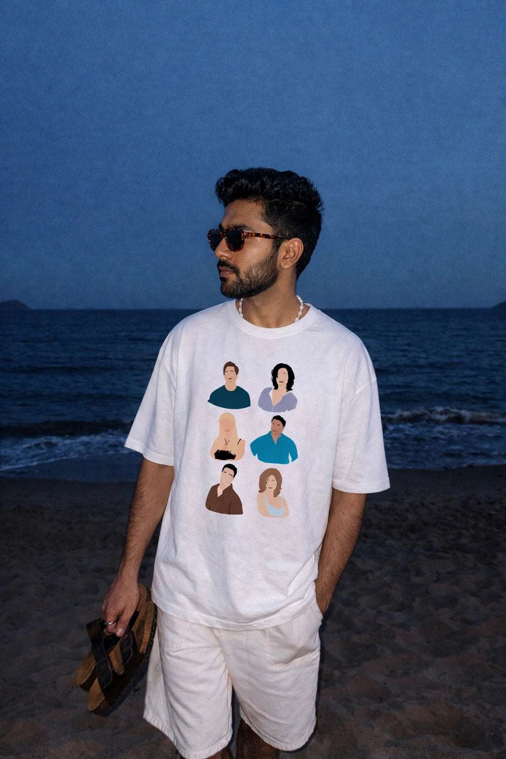 F.R.I.E.N.D.S characters Oversized Unisex Tee