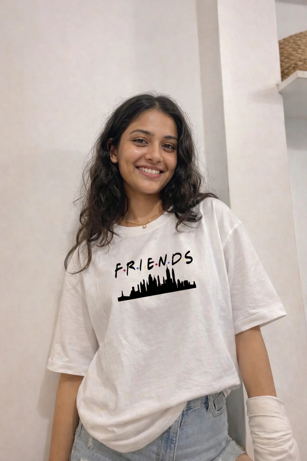 F.R.I.E.N.D.S Text Oversized Unisex Tee