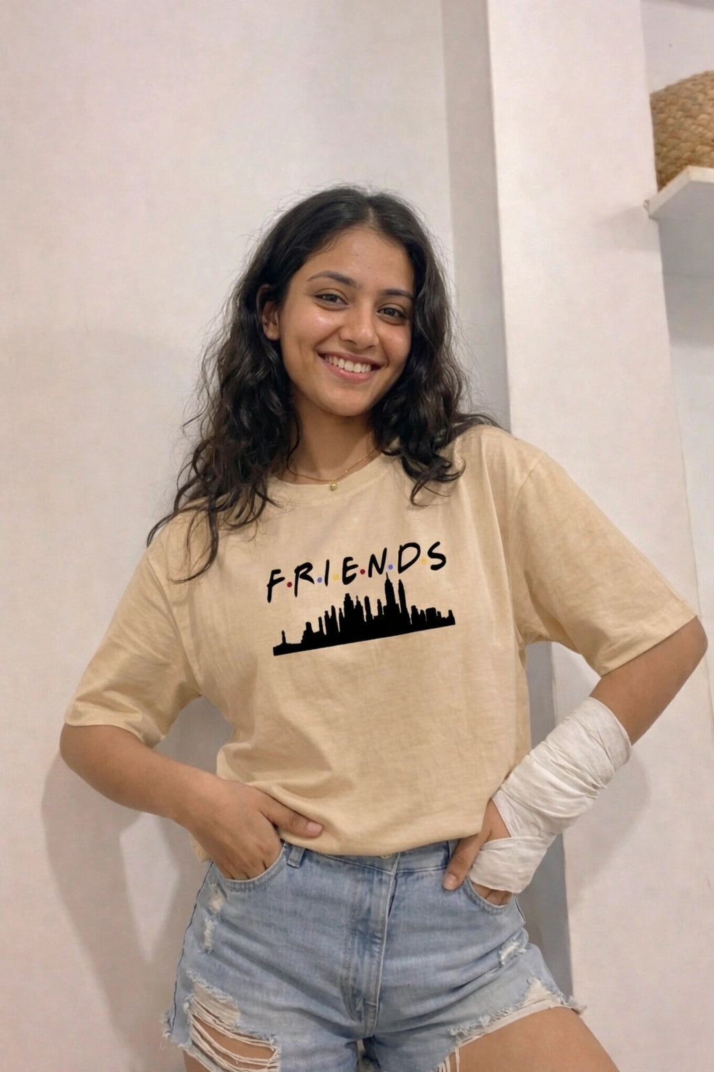 F.R.I.E.N.D.S Text Oversized Unisex Tee