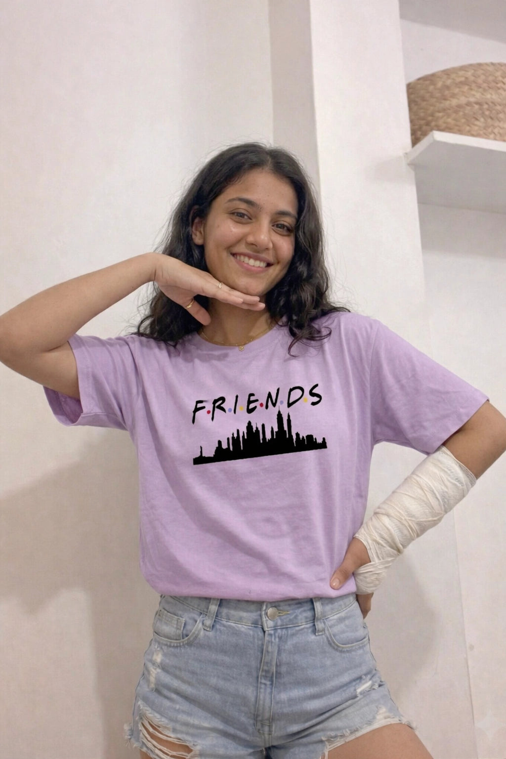 F.R.I.E.N.D.S Text Oversized Unisex Tee