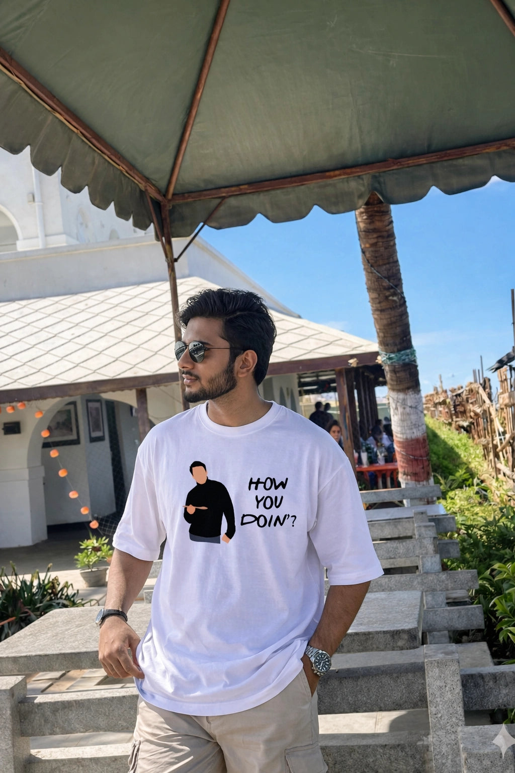 How you doin Oversized Unisex Tee