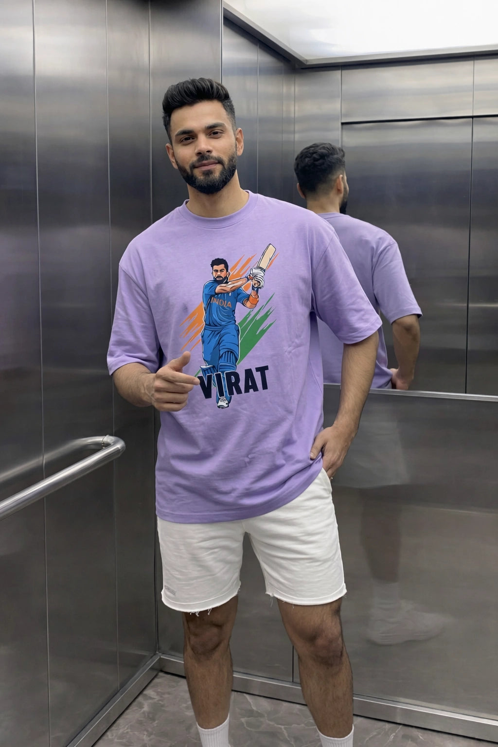 Shot By Virat Unisex Oversized Tee