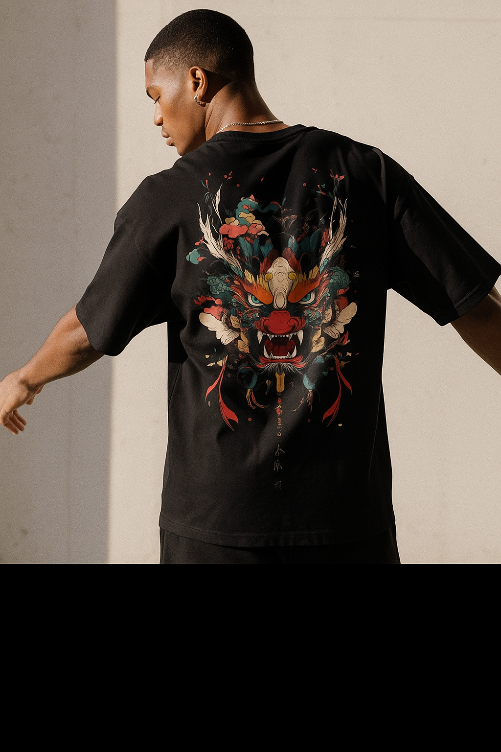 Fierce Dragon Oversized Tee – Bold Streetwear Statement