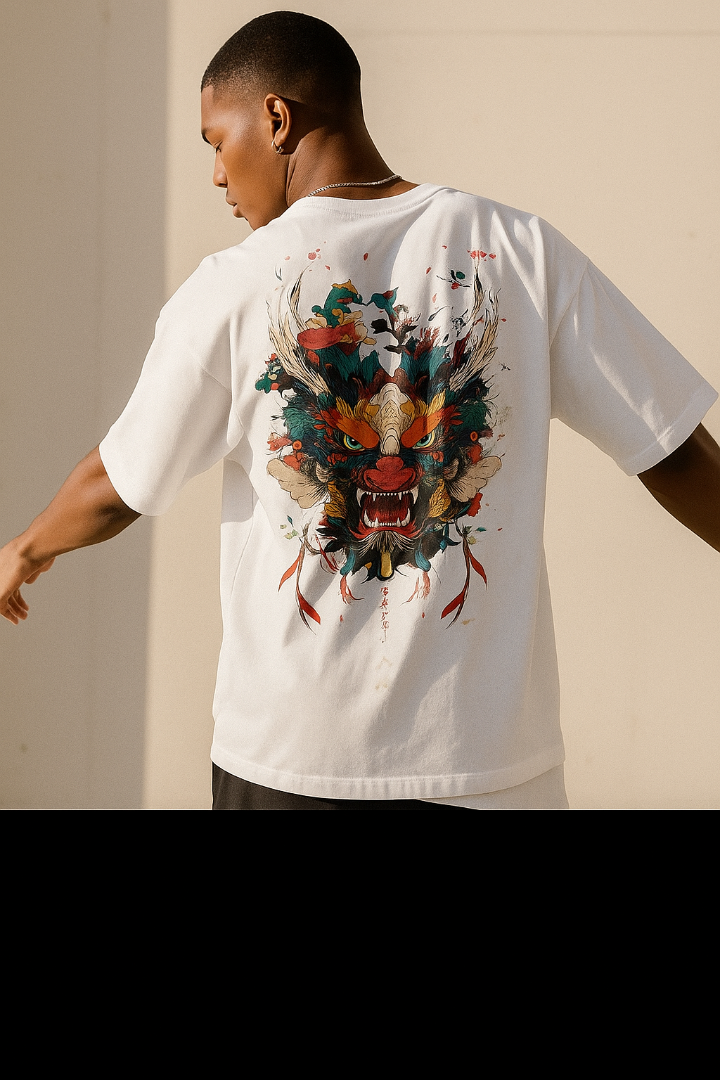 Fierce Dragon Oversized Tee – Bold Streetwear Statement