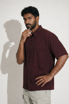 Maroon Oversized Shirt