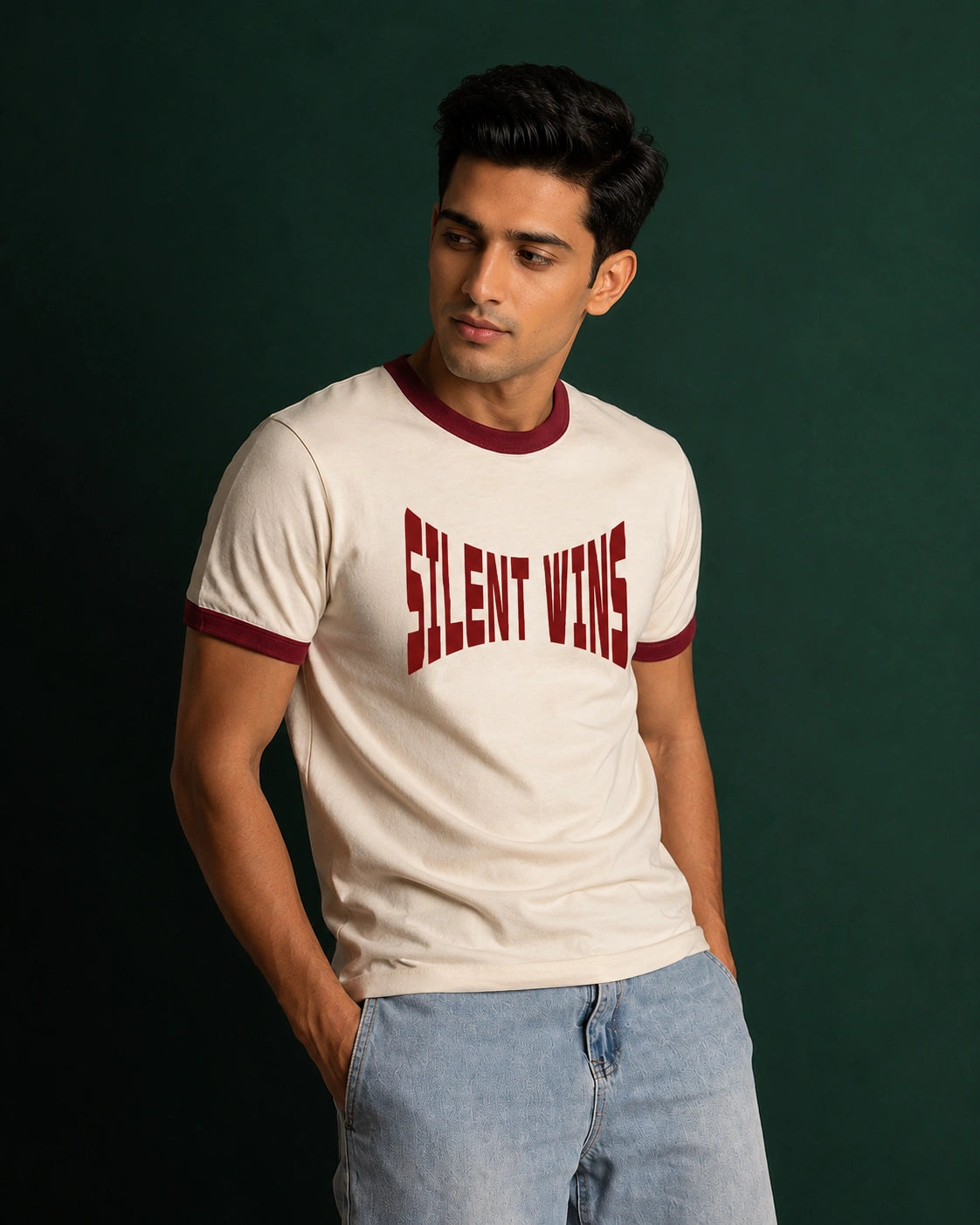 Silent Wins Unisex Ringer Tee