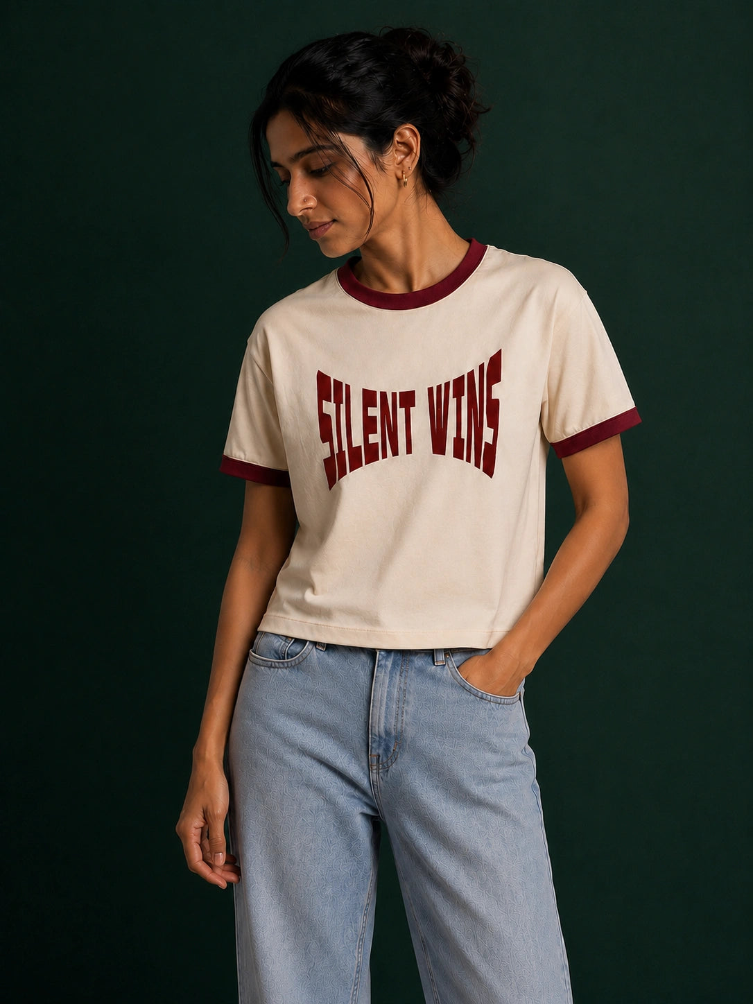 Silent Wins Unisex Ringer Tee
