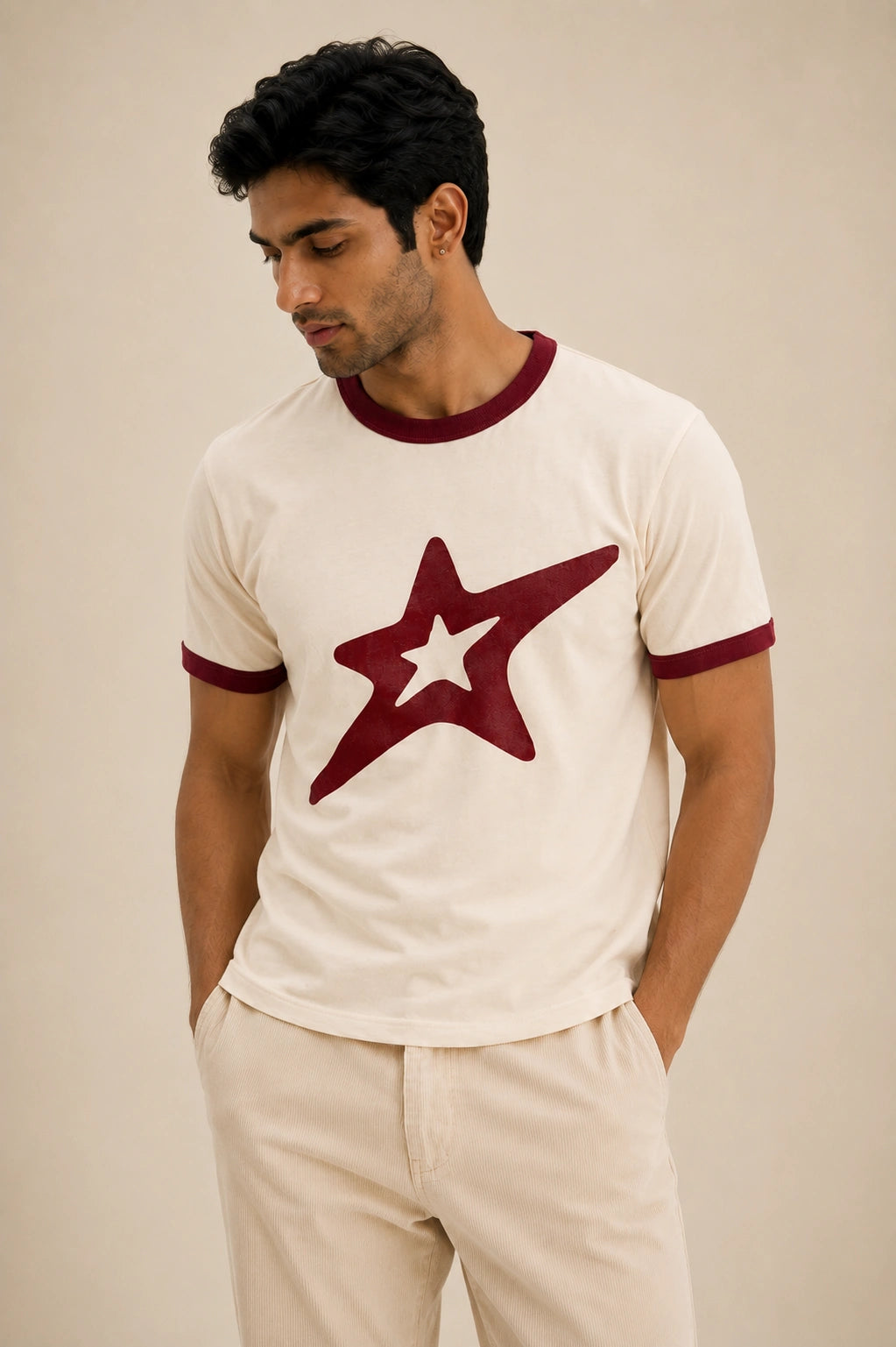 Star Unisex Ringer Tee