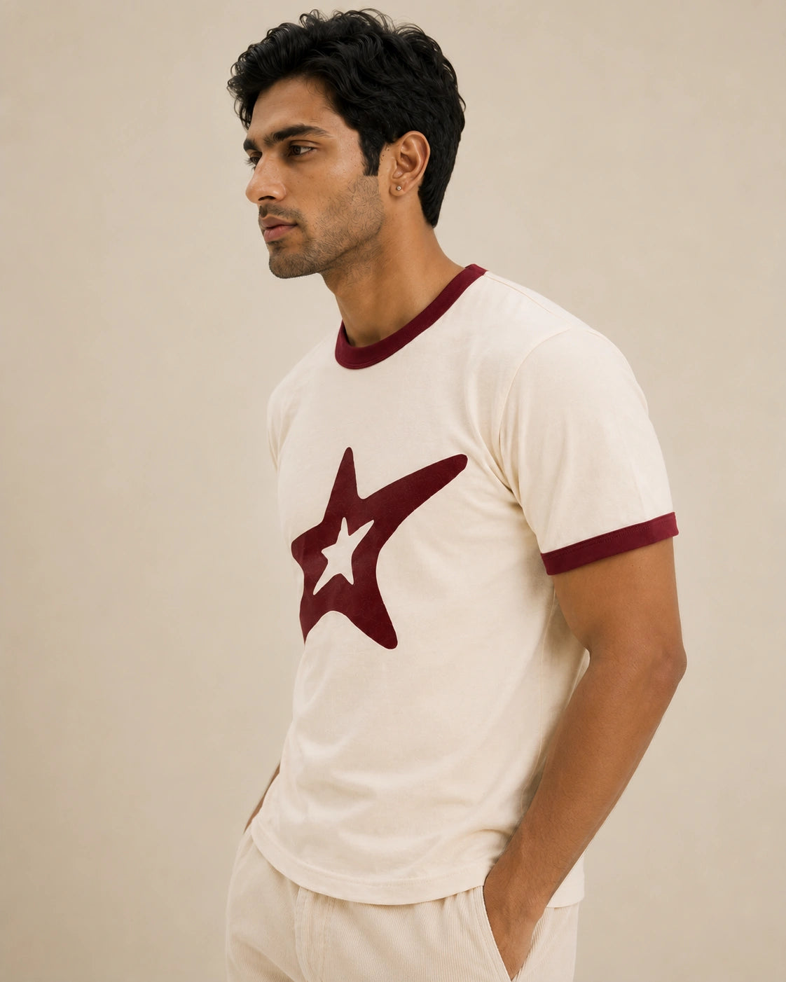Star Unisex Ringer Tee