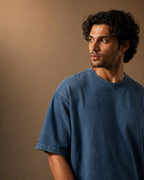 Denim washed Boxy Fit Oversized Unisex Tee