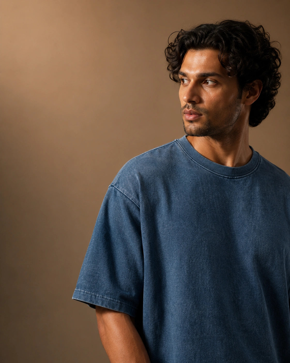 Denim washed Boxy Fit Oversized Unisex Tee
