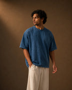 Denim washed Boxy Fit Oversized Unisex Tee