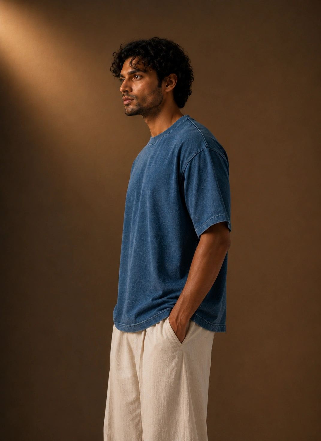 Denim washed Boxy Fit Oversized Unisex Tee