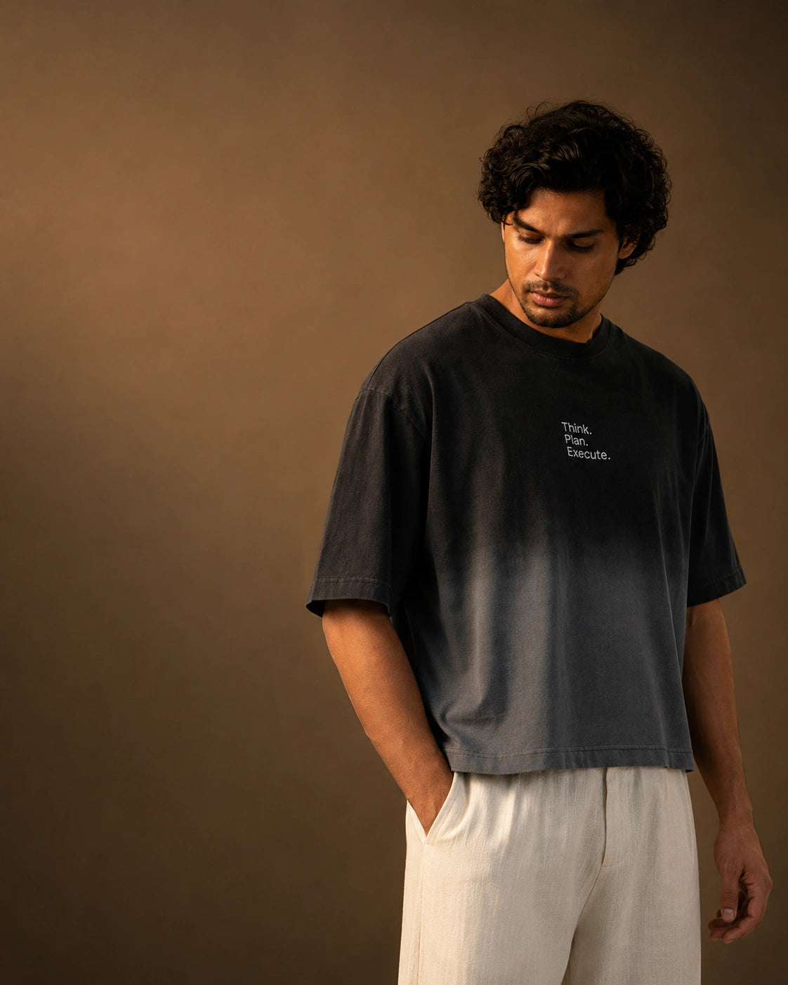 Think. Plan. Execute. Ombre Washed Unisex Tee