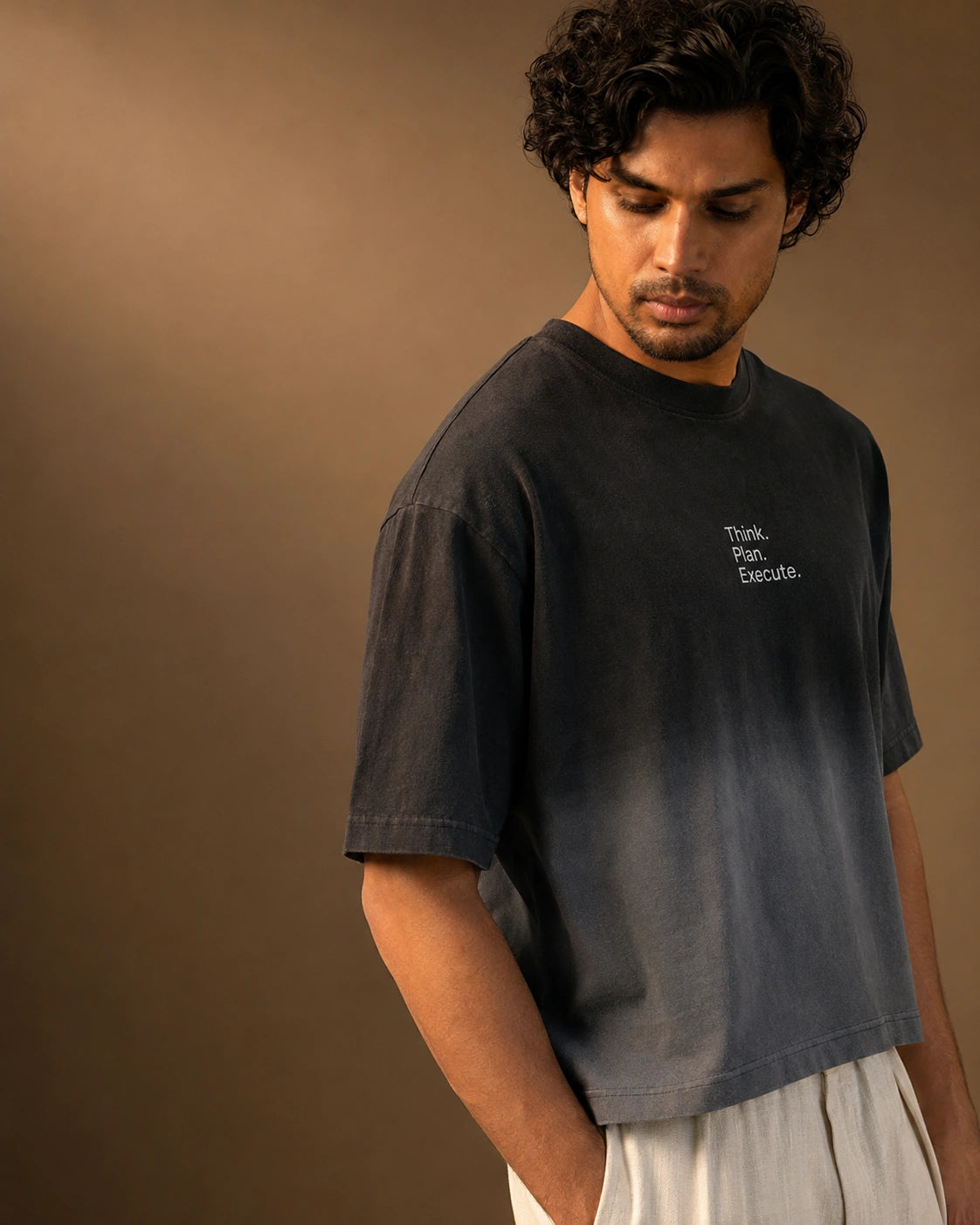 Think. Plan. Execute. Ombre Washed Unisex Tee