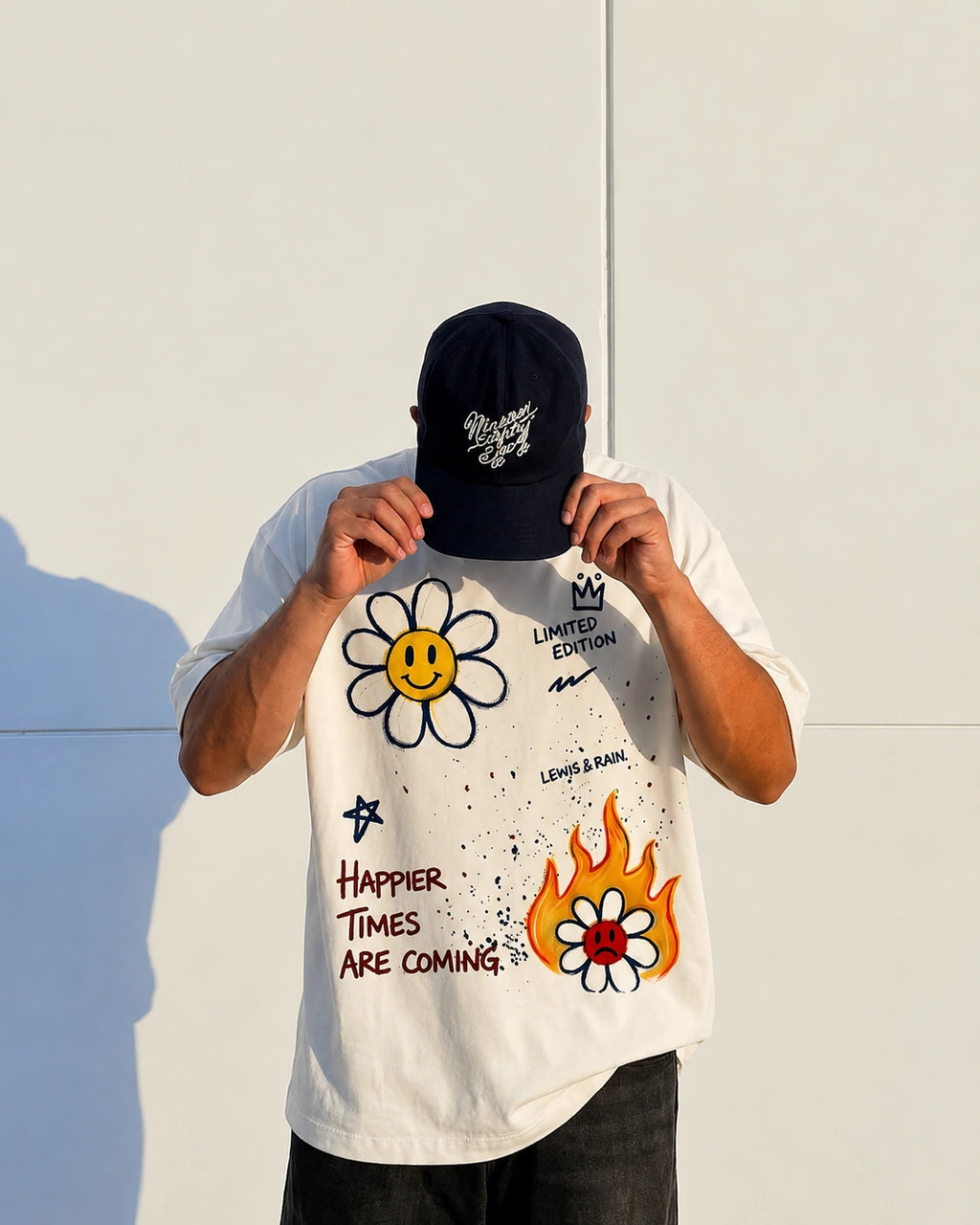 Happier Times Unisex Oversized Tee