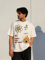 Happier Times Unisex Oversized Tee
