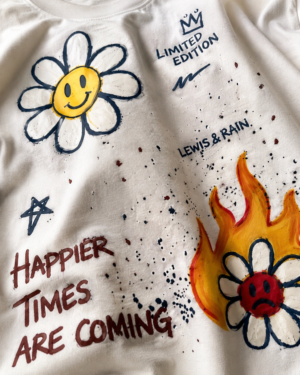 Happier Times Unisex Oversized Tee