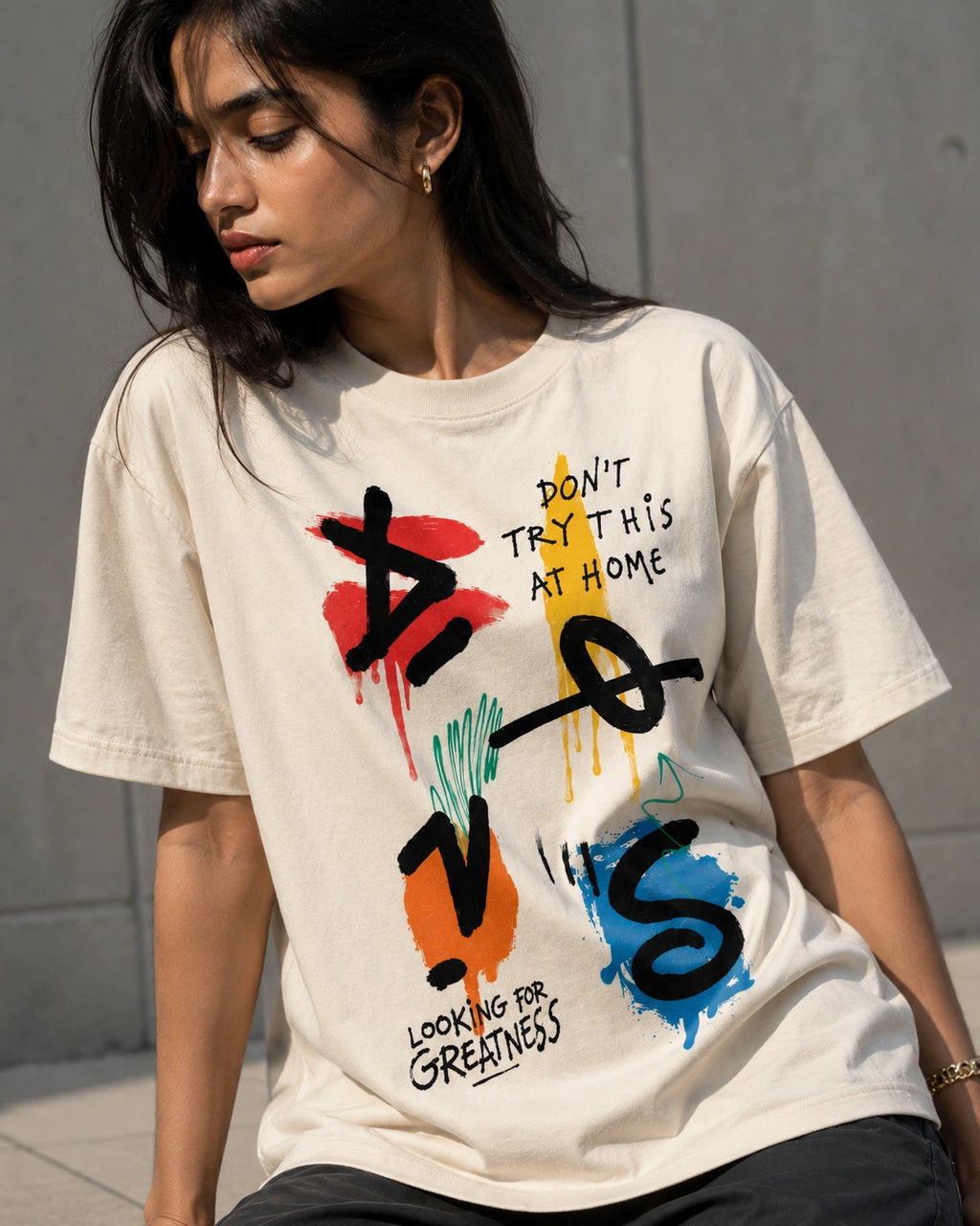 Looking for Greatness Unisex Oversized Tee