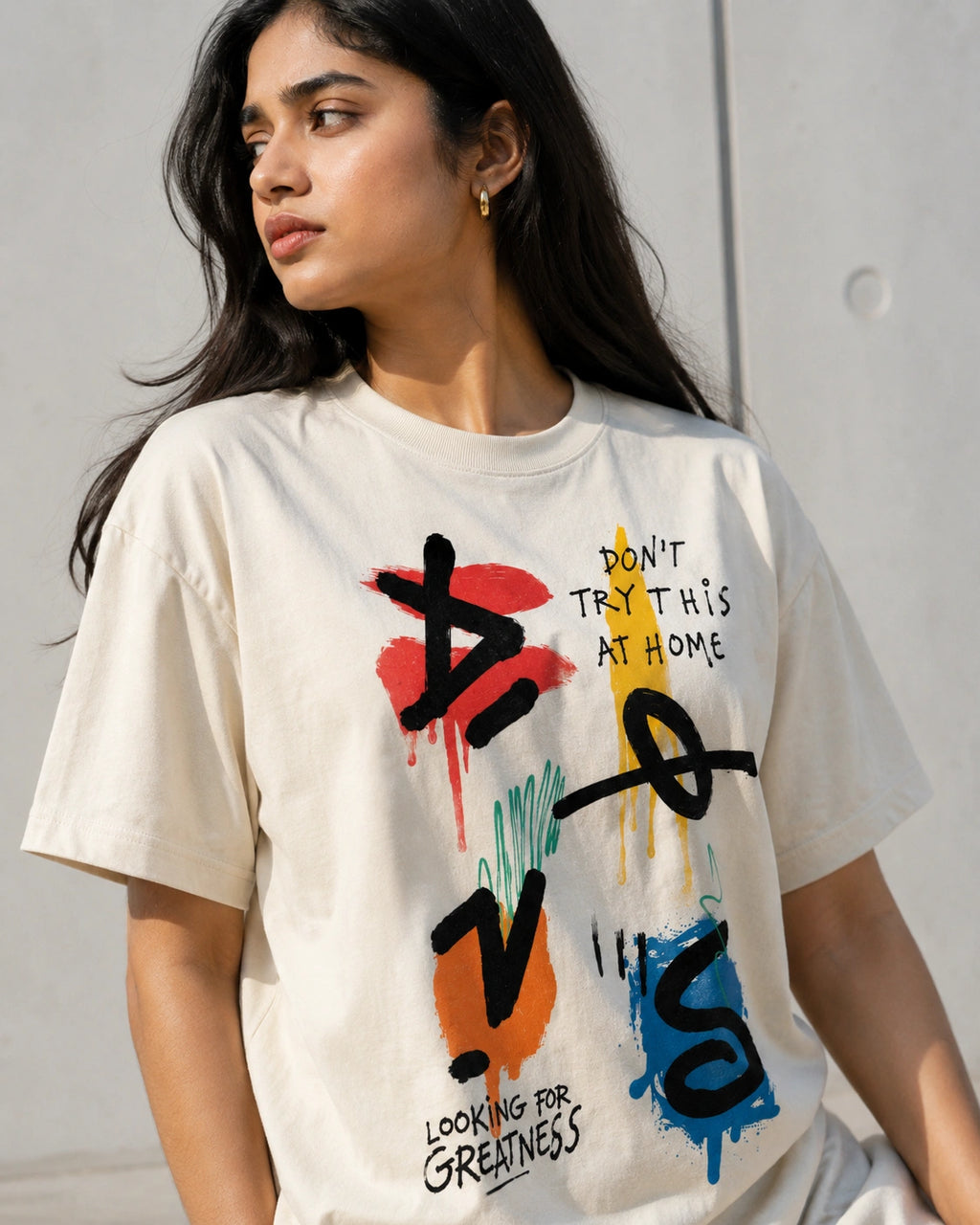 Looking for Greatness Unisex Oversized Tee