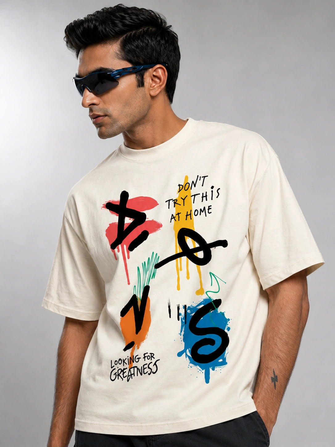 Looking for Greatness Unisex Oversized Tee
