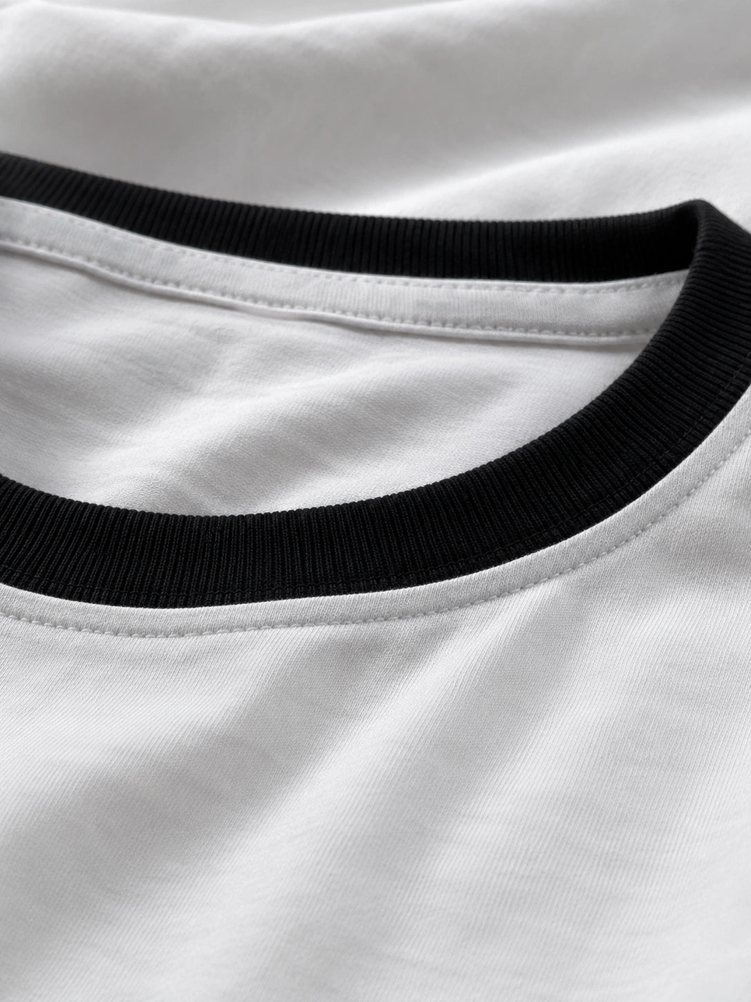 Black White Unisex Ringer Tee