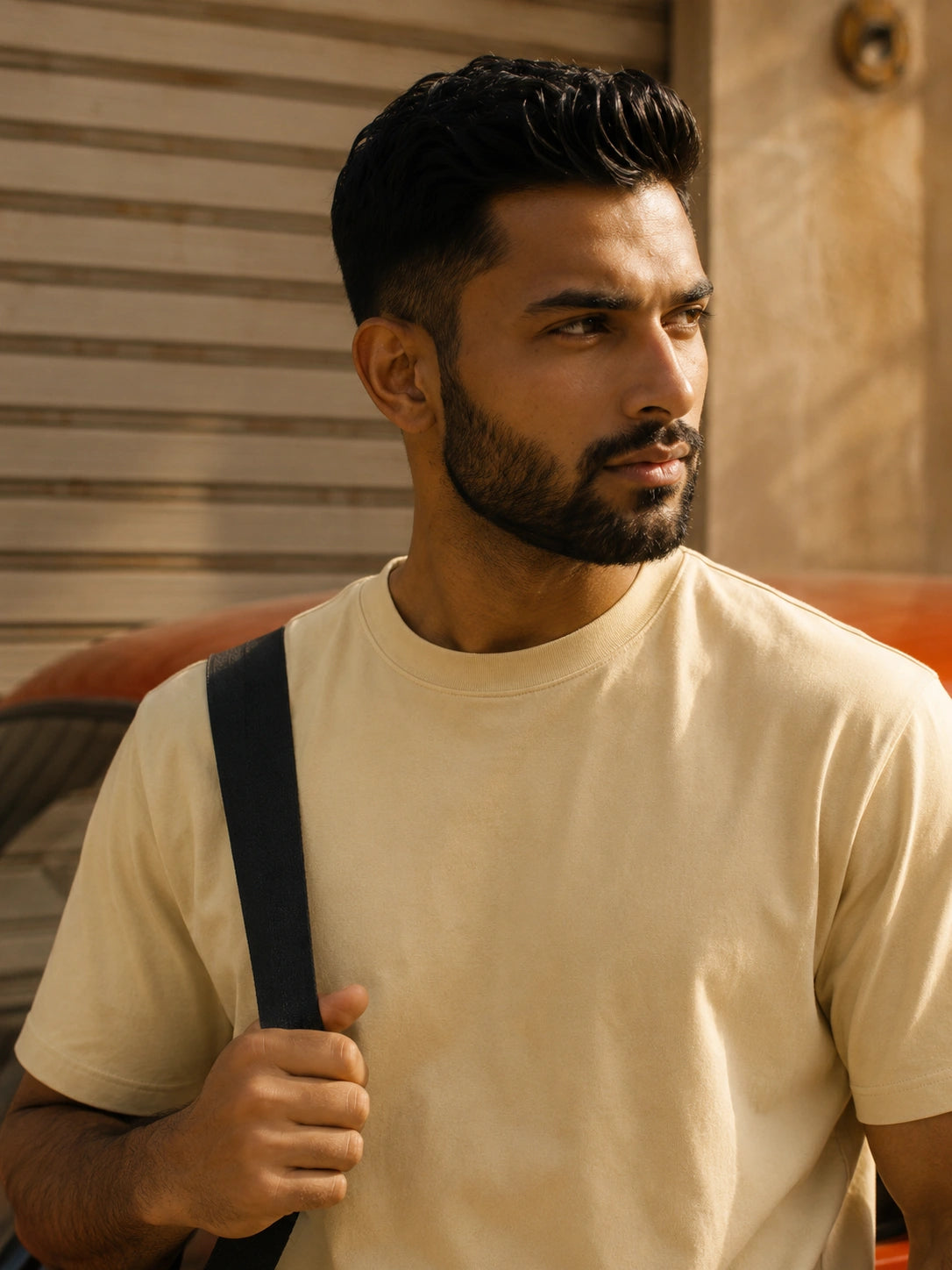 Beige Bare Tee