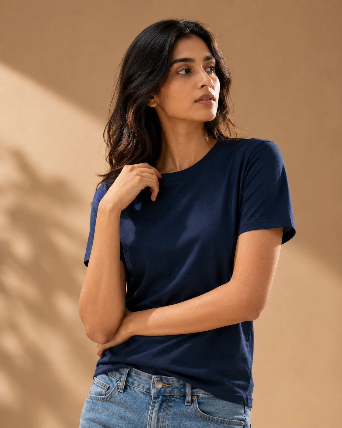 Navy Whisper Tee