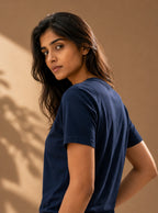 Navy Whisper Tee
