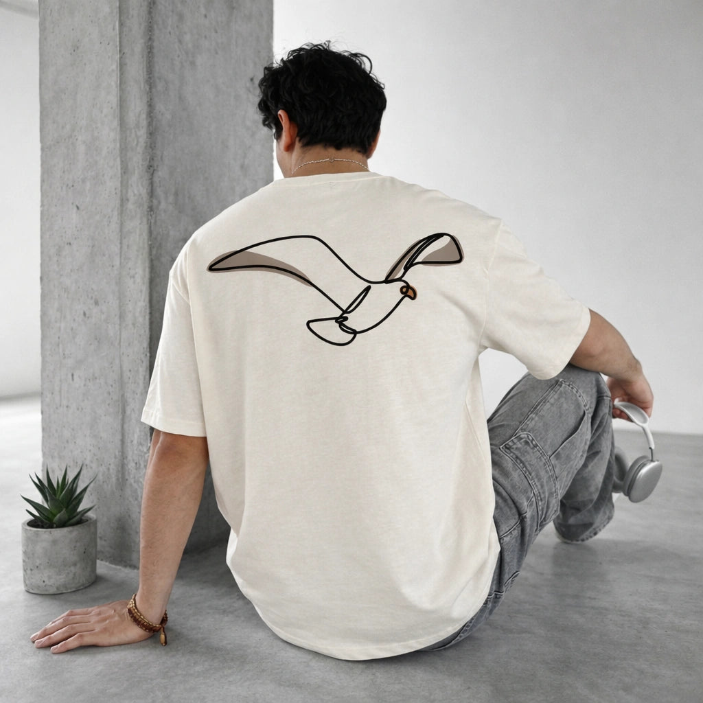 Flying Bird Oversized Tee
